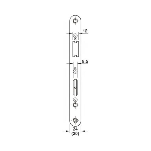 Thân khóa thoát hiểm Hafele 911.53.186 DDL E B 2329 BKS 7 kich thuoc mat than than khoa thoat hiem hafele 911 53 186 ddl e b 2329 bks