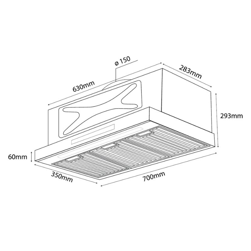 Máy hút mùi Kocher TURBO X3D-365-AUC 4 Máy hút mùi Kocher TURBO X3D-365-AUC - Ảnh 2
