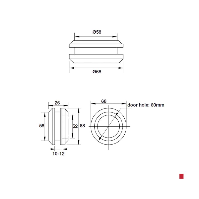 Tay nắm âm cửa kính Hafele 902.00.390 cho phòng tắm 4 Tay nắm âm cửa kính Hafele 902.00.390 cho phòng tắm - Ảnh 2