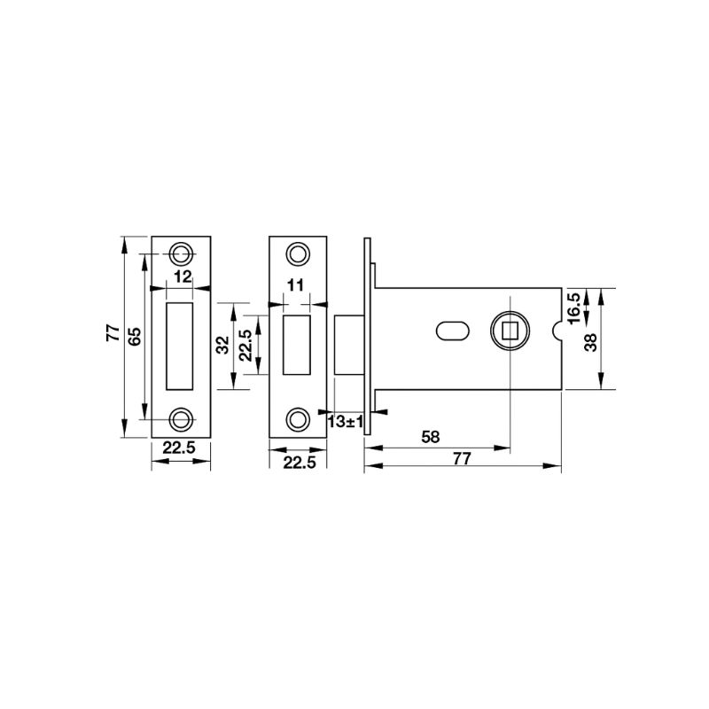 Thân khóa và chốt vệ sinh Hafele 902.54.291 màu đen mờ 5 Thân khóa và chốt vệ sinh Hafele 902.54.291 màu đen mờ - Ảnh 3