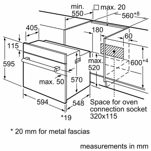 Lò nướng Bosch HBF011BA1T 11 Lắp đặt lò nướng Bosch HBF011BA1T