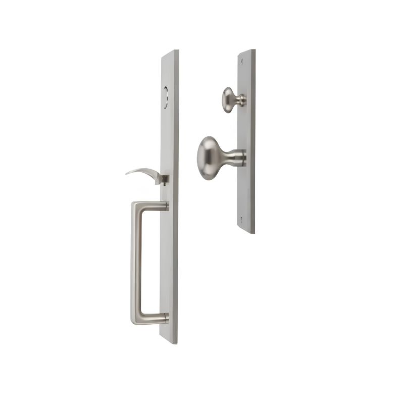 Bộ tay nắm cửa Hafele 911.78.318 inox 304 mờ 4 Bộ tay nắm cửa Hafele 911.78.318 inox 304 mờ - Ảnh 2