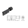 Ruột khóa 1 đầu chìa, 1 đầu vặn Hafele 916.08.425, 81mm Đồng thau 1 ruot khoa 1 dau chia 1 dau van hafele 916 08 425 81mm dong thau