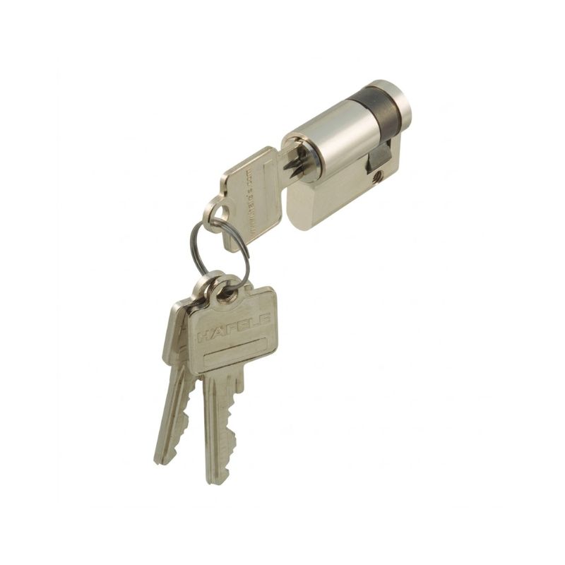 Ruột khóa 1 đầu chìa 45/10 màu NI Hafele 916.22.605 1 Ruột khóa 1 đầu chìa 45/10 màu NI Hafele 916.22.605