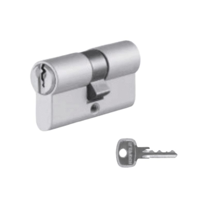 Ruột khóa 2 đầu chìa NI mờ Hafele 916.96.330 3 Ruột khóa 2 đầu chìa NI mờ Hafele 916.96.330