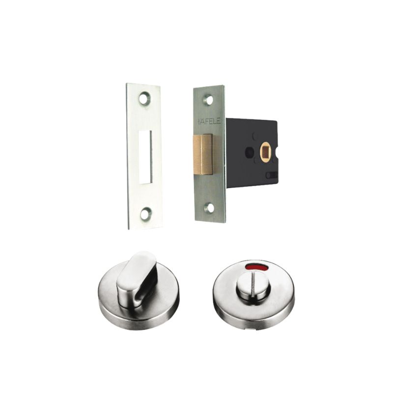 Thân khóa và chốt vệ sinh Hafele 902.54.290 inox mờ 3 Thân khóa và chốt vệ sinh Hafele 902.54.290 inox mờ