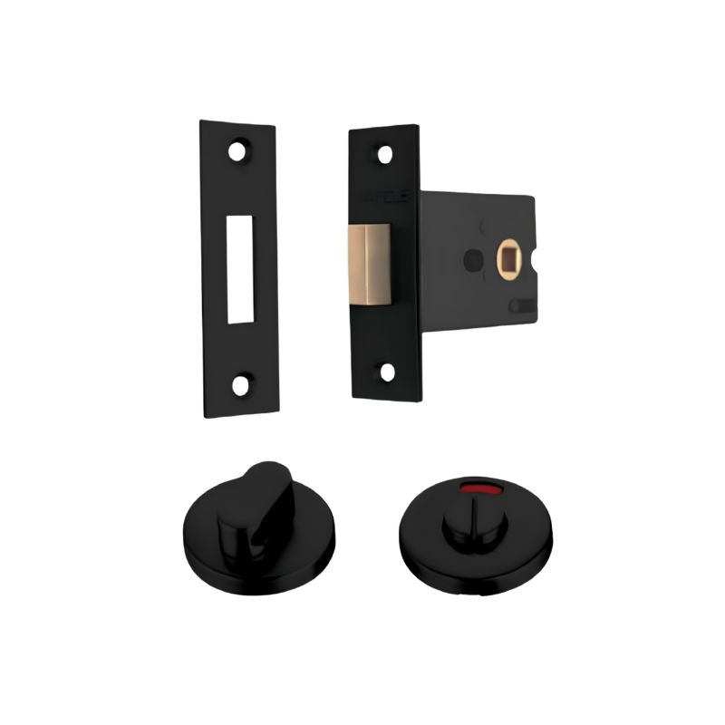 Thân khóa và chốt vệ sinh Hafele 902.54.291 màu đen mờ 3 Thân khóa và chốt vệ sinh Hafele 902.54.291 màu đen mờ