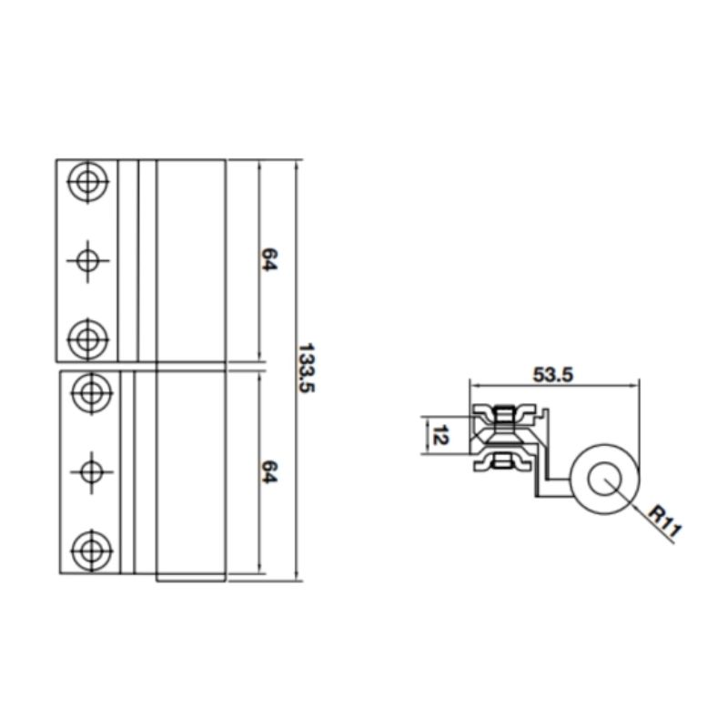 Bản lề rãnh C Hafele 926.98.752 4 Bản lề rãnh C Hafele 926.98.752 - Ảnh 2