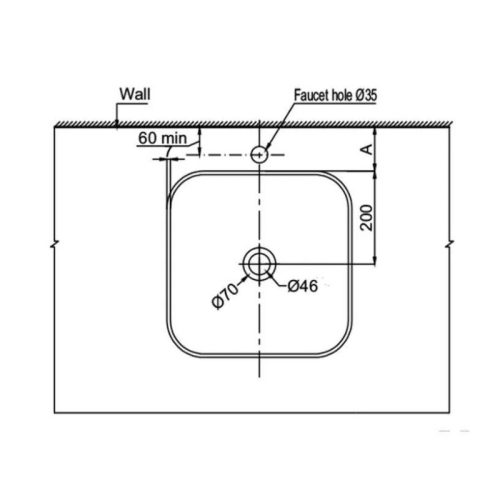 Chậu rửa mặt lavabo Kobe Hafele 588.79.078 5 Thông số chậu rửa mặt lavabo Kobe Hafele 588.79.078