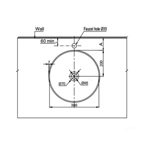 Chậu rửa mặt lavabo Vigor Hafele 588.79.076 5 Thông số chậu rửa mặt lavabo Vigor Hafele 588.79.076