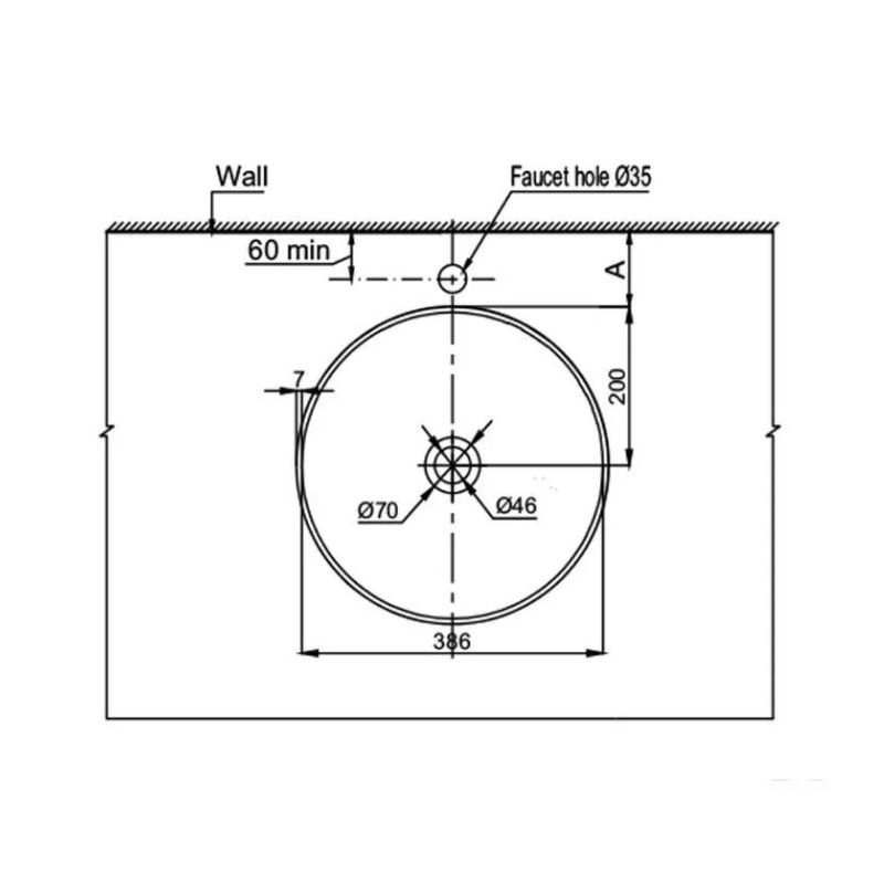 Chậu rửa mặt lavabo Vigor Hafele 588.79.076 4 Thông số chậu rửa mặt lavabo Vigor Hafele 588.79.076