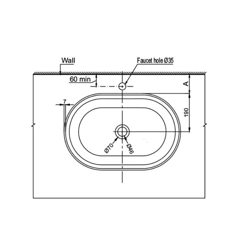 Chậu rửa mặt lavabo Vigor Hafele 588.79.077 4 Thông số chậu rửa mặt lavabo Vigor Hafele 588.79.077