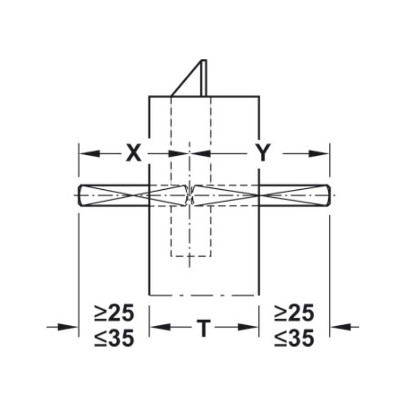 Trục xoay 9x100mm Hafele 909.61.213 4 Trục xoay 9x100mm Hafele 909.61.213 - Ảnh 2