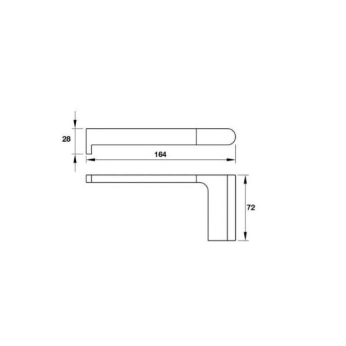 Giá treo giấy vệ sinh Chiba Hafele 580.87.541 5 Thông số giá treo giấy vệ sinh Chiba Hafele 580.87.541