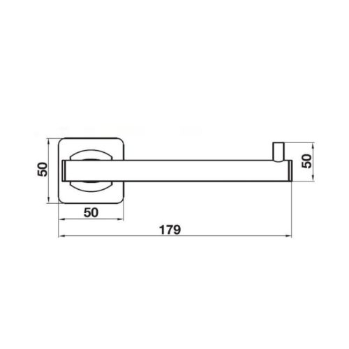 Thông số giá treo giấy vệ sinh Hafele 580.41.540