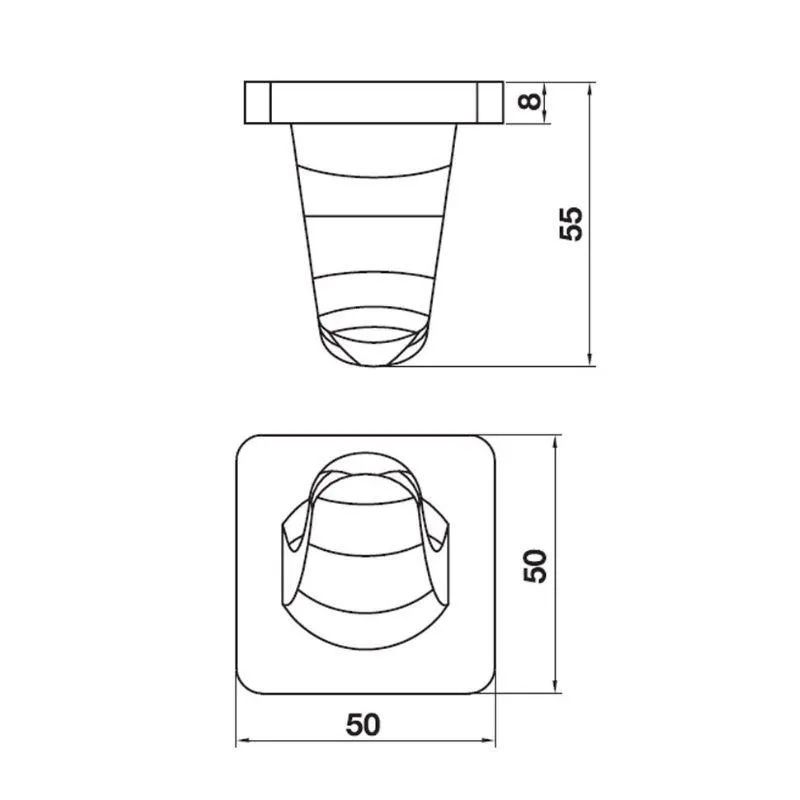 Móc treo khăn Hafele 580.41.400 3 Thông số móc treo khăn Hafele 580.41.400