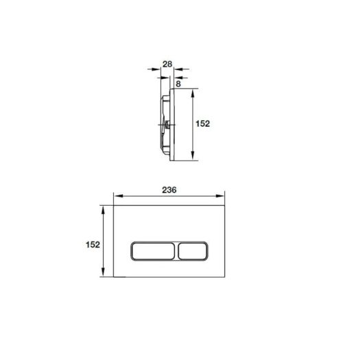 Nút nhấn xả thải Mechanical Hafele 588.73.564 5 Thông số nút nhấn xả thải Mechanical Hafele 588.73.564