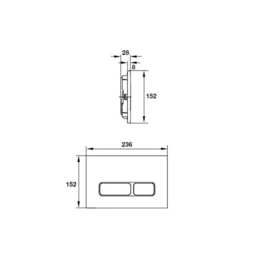 Nút nhấn xả thải Mechanical Hafele 588.73.565 5 Thông số nút nhấn xả thải Mechanical Hafele 588.73.565