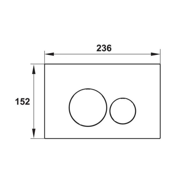 Nút nhấn xả thải Mechanical tròn Hafele 588.73.544 4 Thông số nút nhấn xả thải Mechanical tròn Hafele 588.73.544