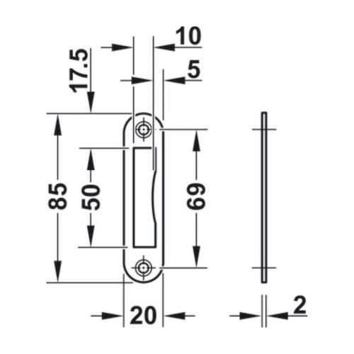 Thân khóa Deadlock Hafele 911.22.297 6 thong so than khoa deadlock hafele 911 22 297