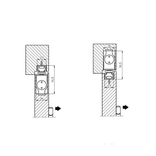 Thiết bị đóng cửa tự động Hafele 931.84.033 7 thong so thiet bi dong cua tu dong hafele 931 84 033