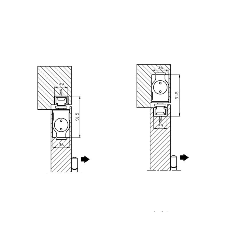 Thiết bị đóng cửa tự động Hafele 931.84.033 5 Thiết bị đóng cửa tự động Hafele 931.84.033 - Ảnh 3
